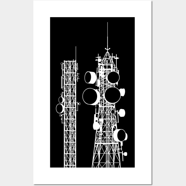 Communication Towers Wall Art by sifis